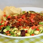 Delicious Easy Taco Salad with Pumpkin Seeds and Avocado