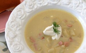 Easy Potato, Leek and Ham Soup