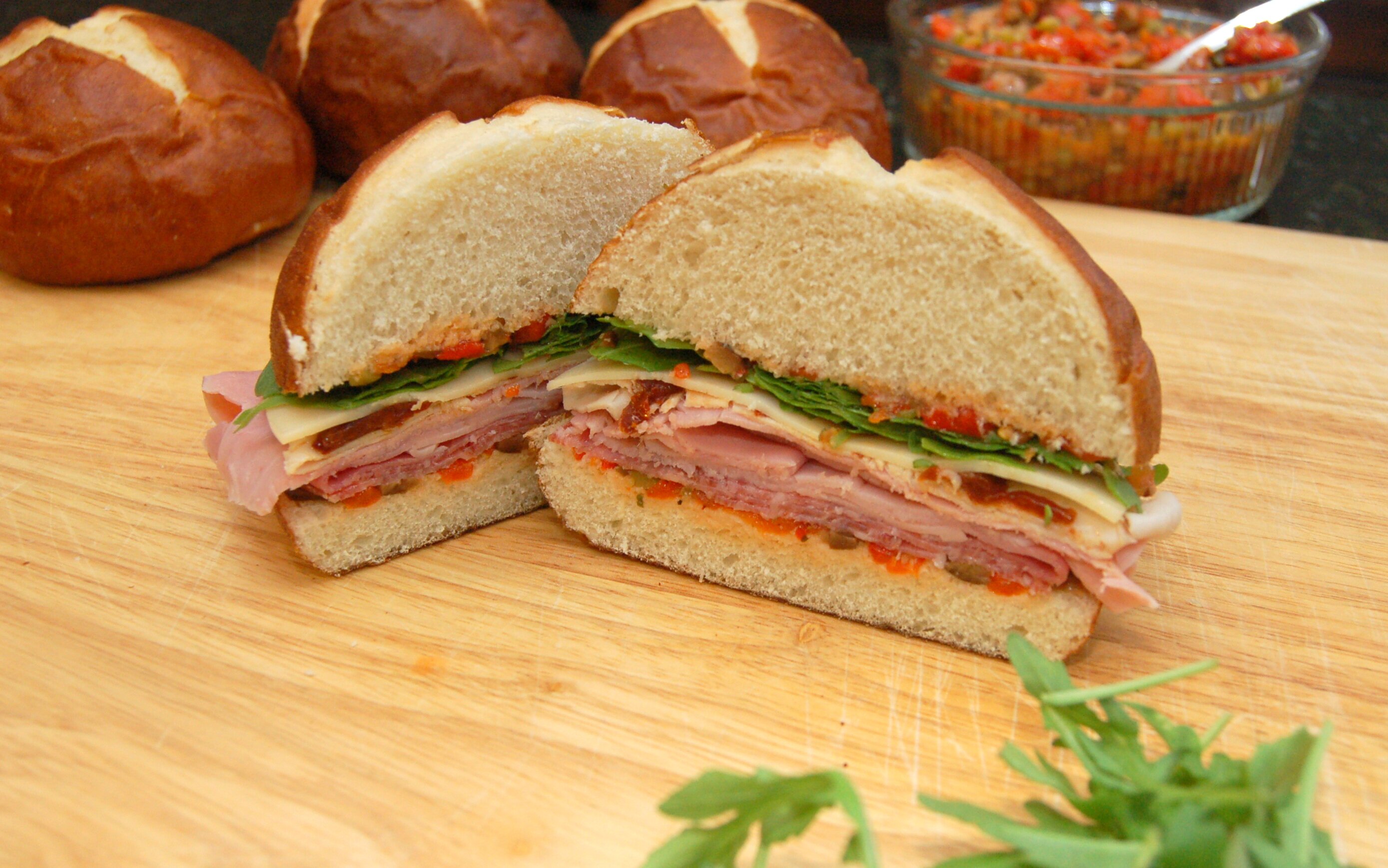 Now That’s A Sandwich!  Turkey, Ham, Salami and Provalone