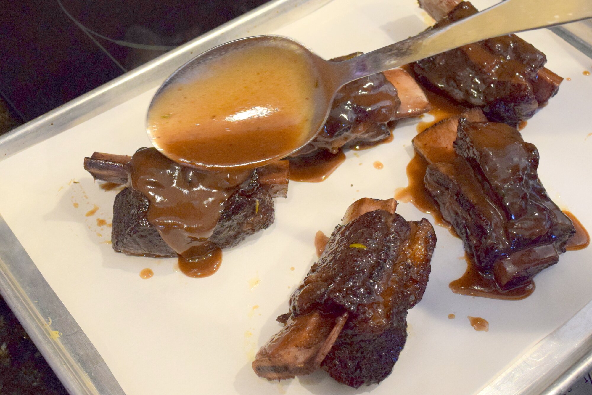 Maple Glazed, Braised Beef Short Ribs