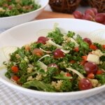 Kale, Grape and Quinoa Salad  (Inspired by the Cheesecake Factory)