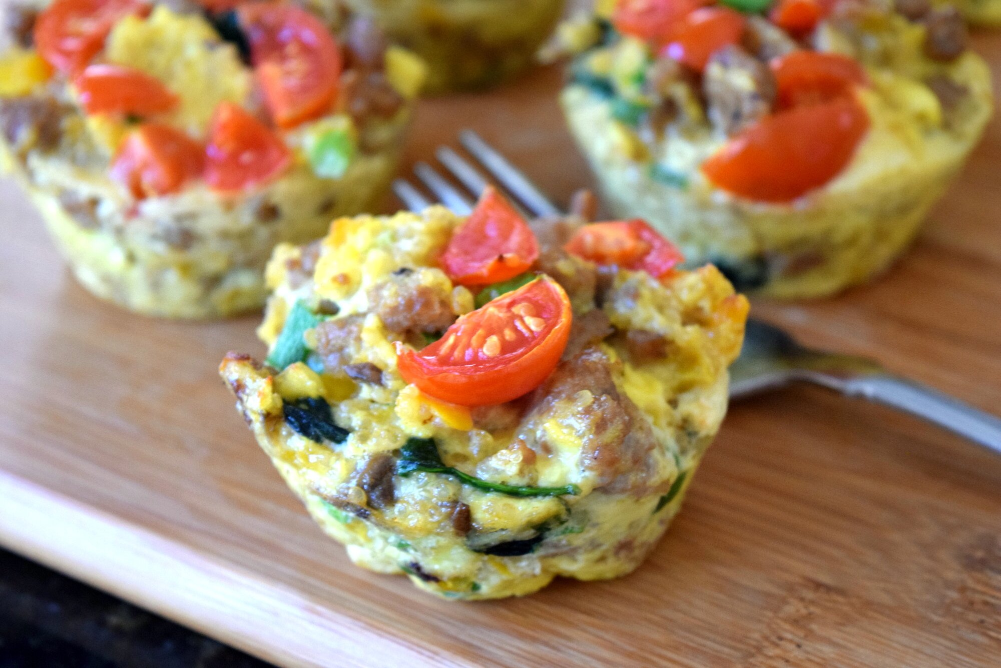 Egg “Muffins” with Quinoa and Veggies