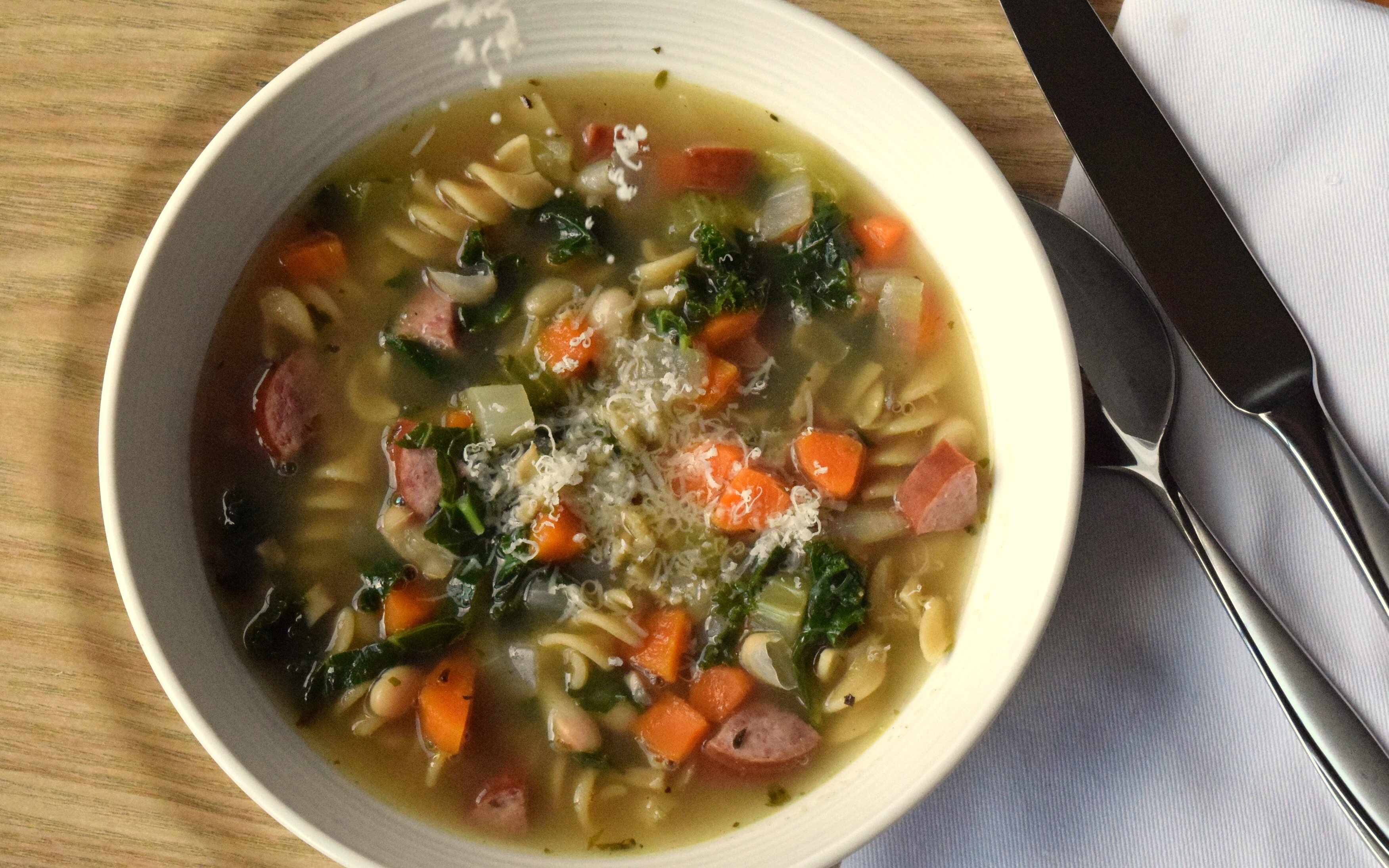 Turkey, Bean and Kale Soup