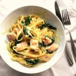 Fettuccine Alfredo with Spinach and Chicken