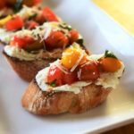 Tomato Basil Bruschetta with Goat Cheese